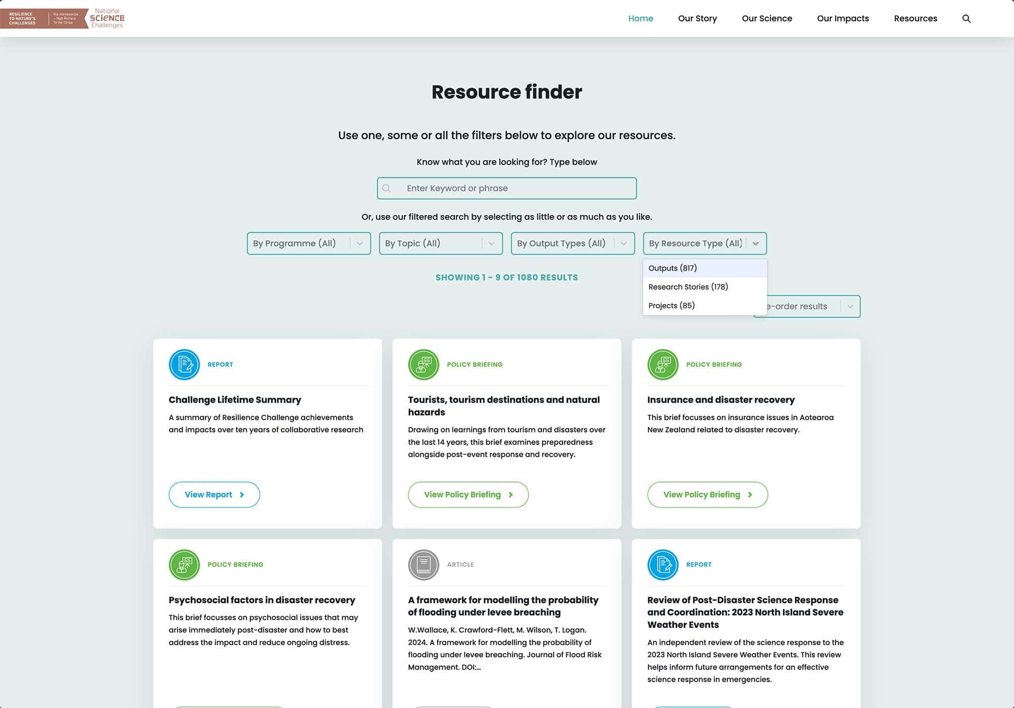 Resilience-Resource-Finder